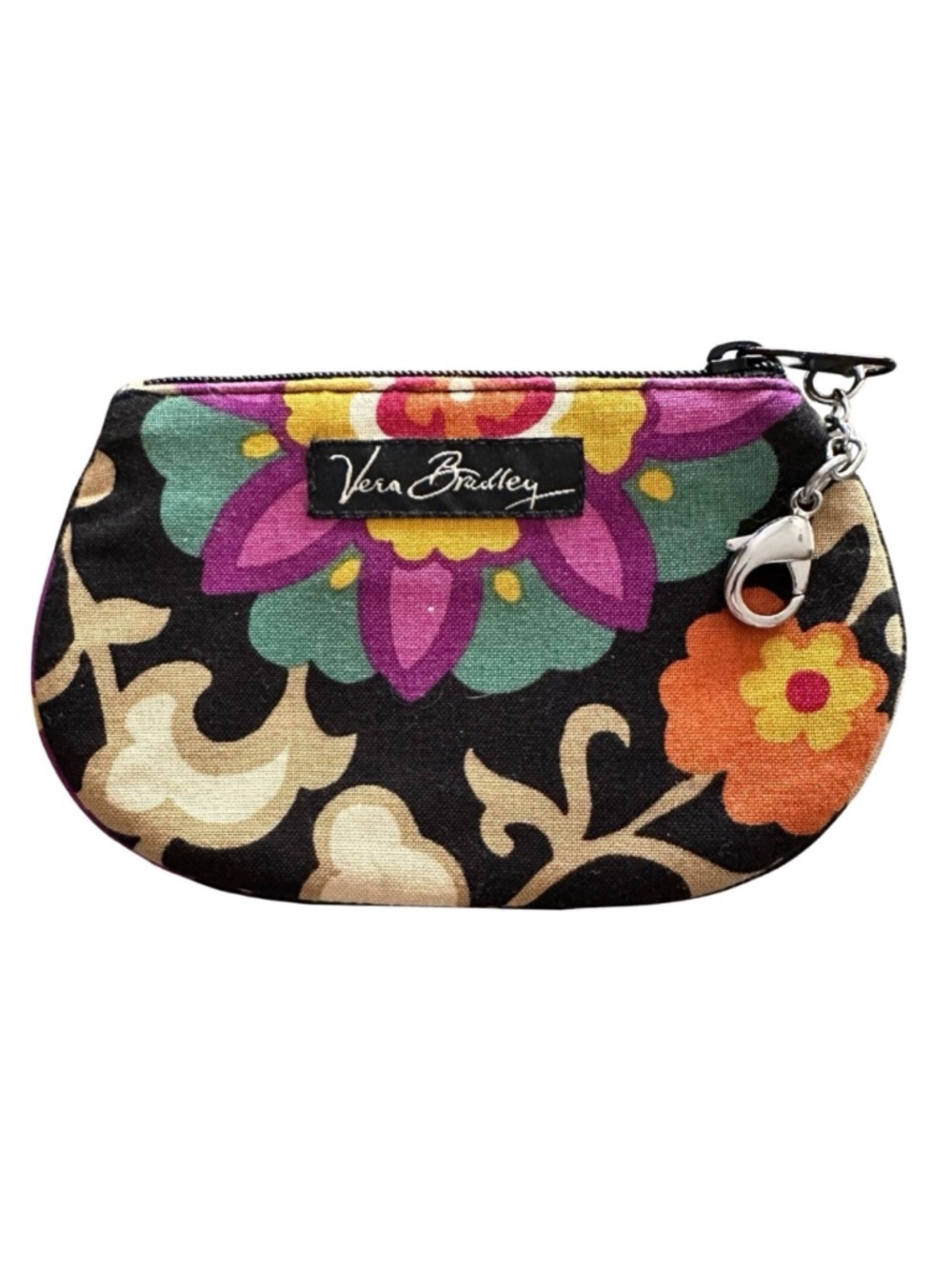 VERA BRADLEY Cotton Key Holder Case 5”x 3.5” Multicolor